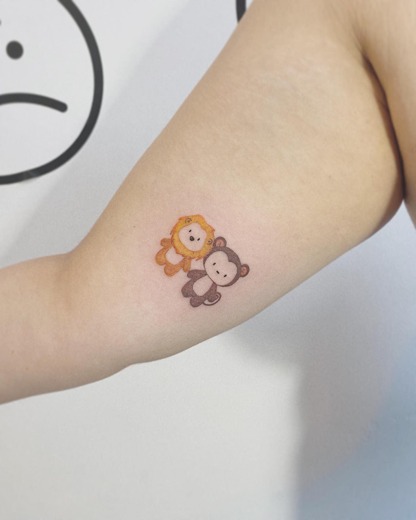 Cute Monkey Tattoo -ecstacytat2s