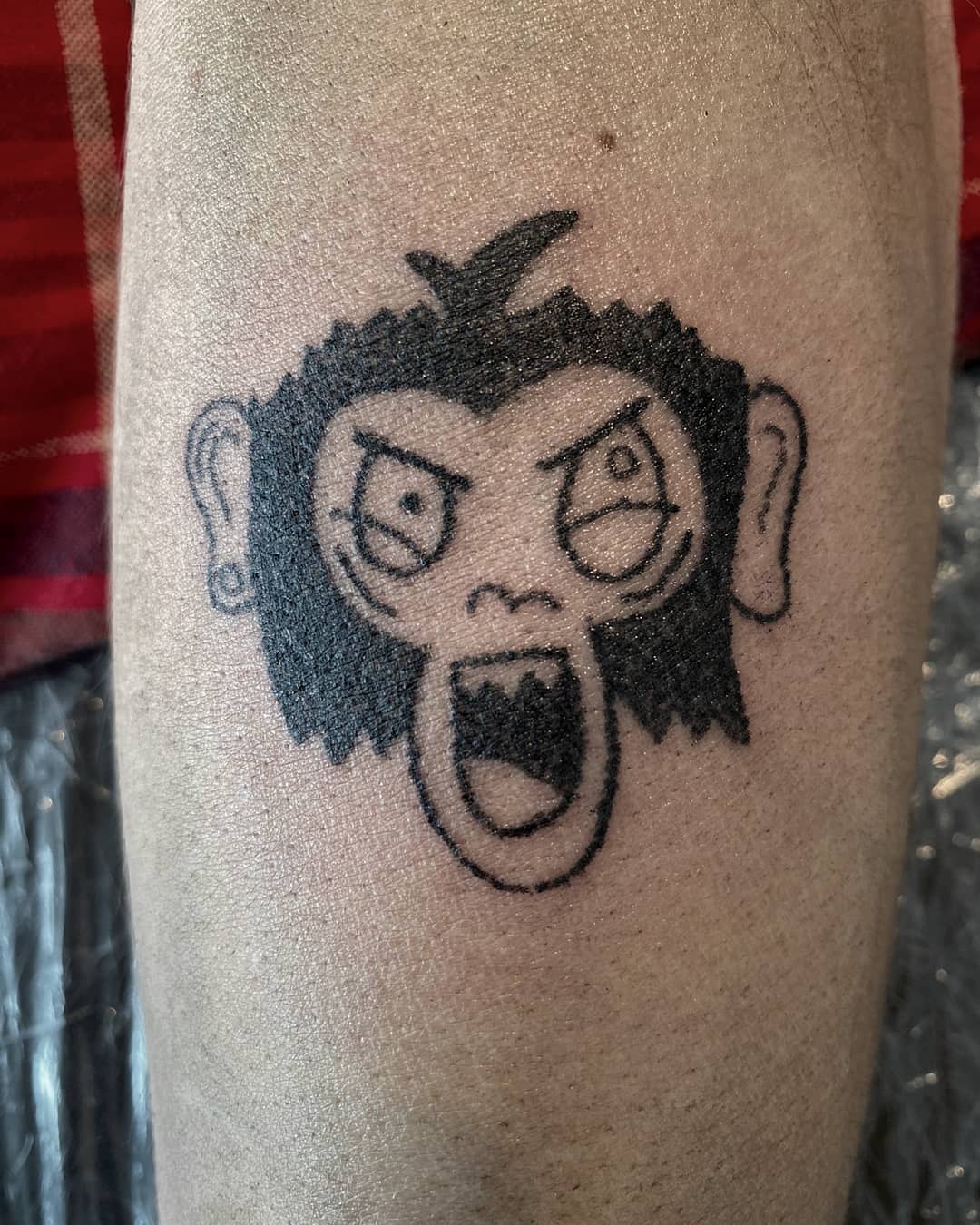 Simple Monkey Tattoo -celine.luzia