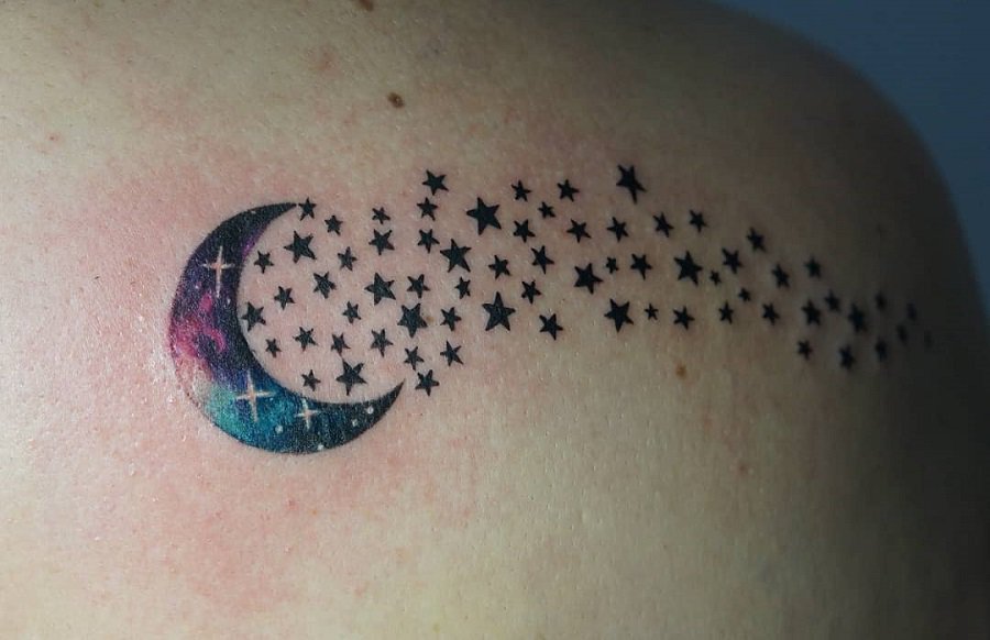 Top 50+ Best Moon and Stars Tattoo Ideas - [2021 Inspiration Guide]