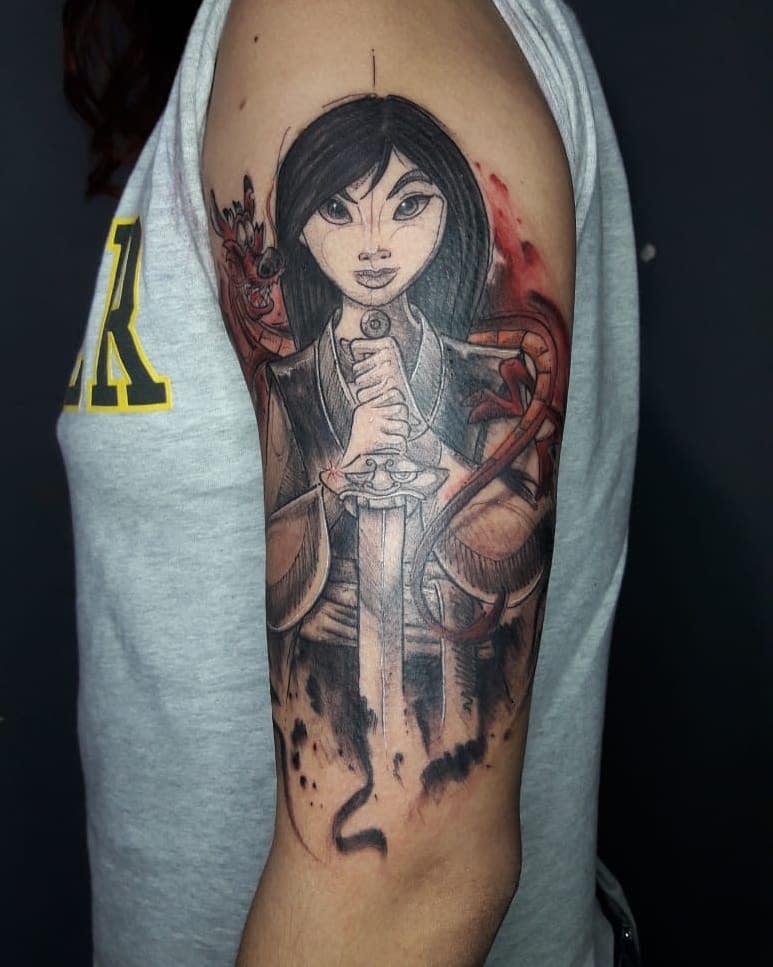 Arm Mulan Tattoo -sid.tattooer