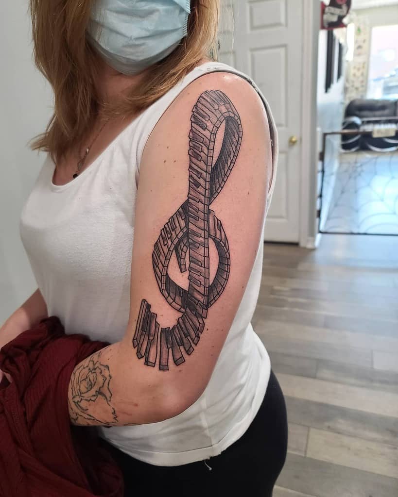 Music Arm Tattoos for Women creep_in_whispers
