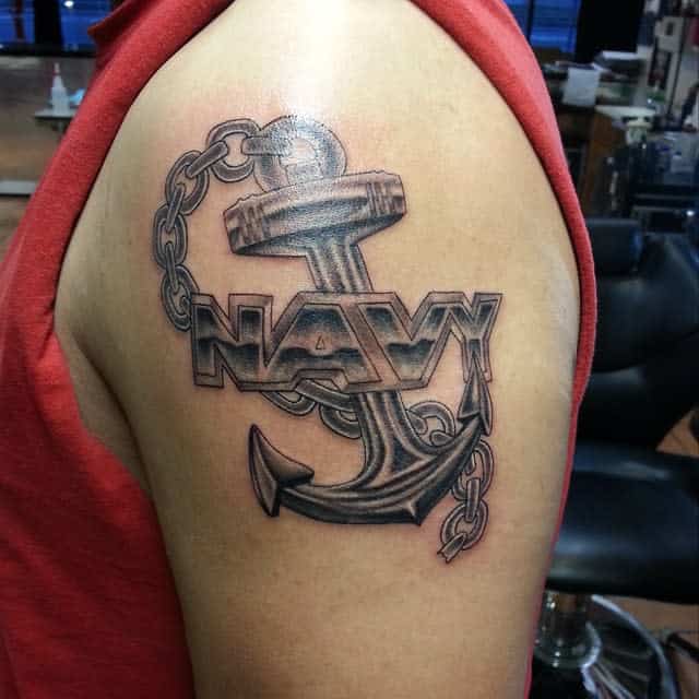 Love the anchor and jewel  Navy tattoos Tattoos Tattoos for women small