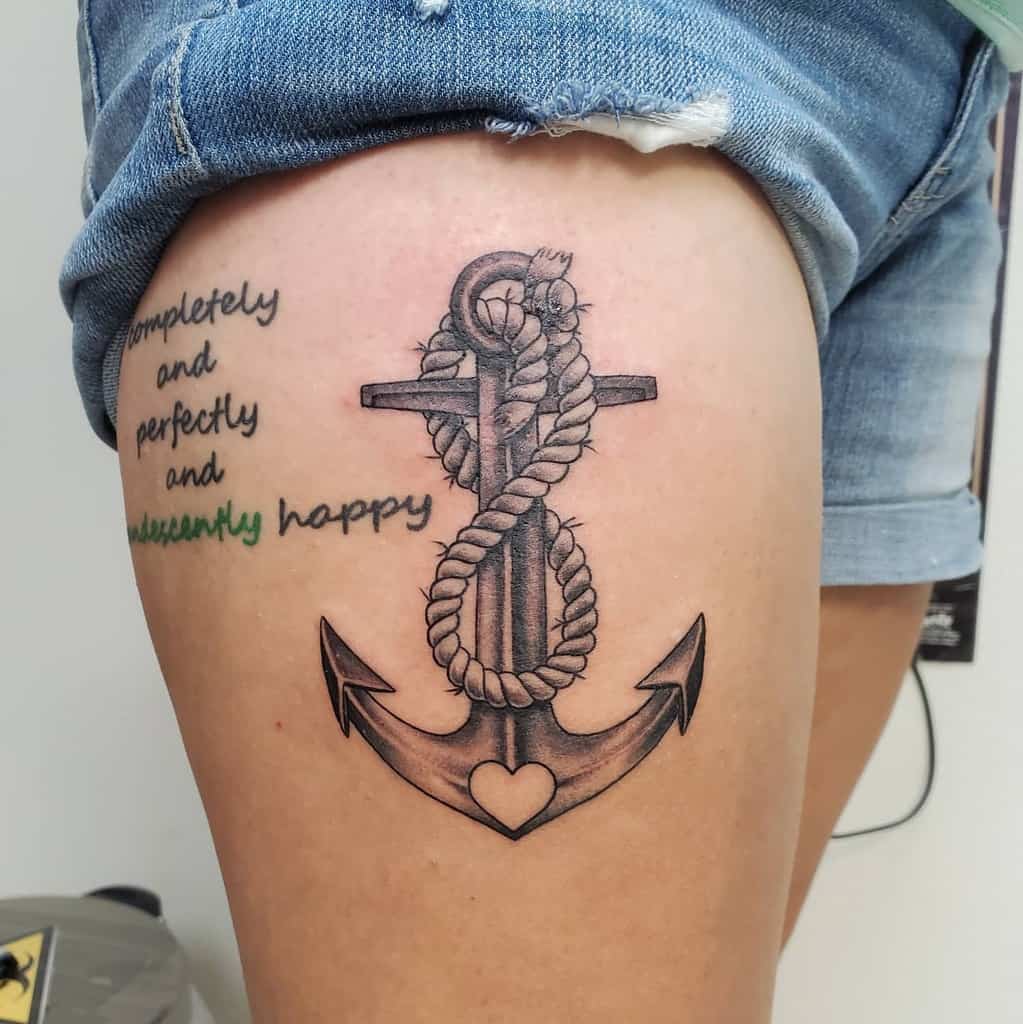 navy anchor tattoos for girls