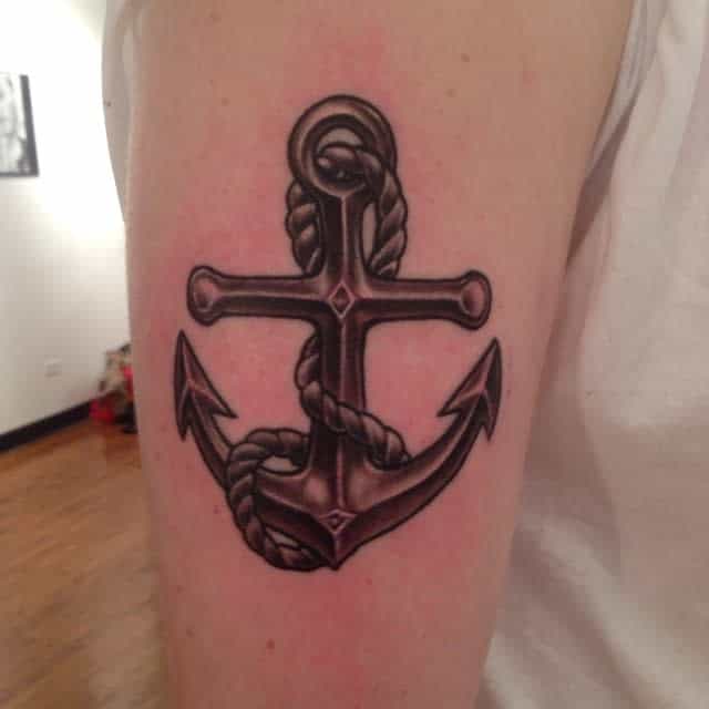 Tattoo uploaded by Ken Green • Simple traditional anchor • Tattoodo