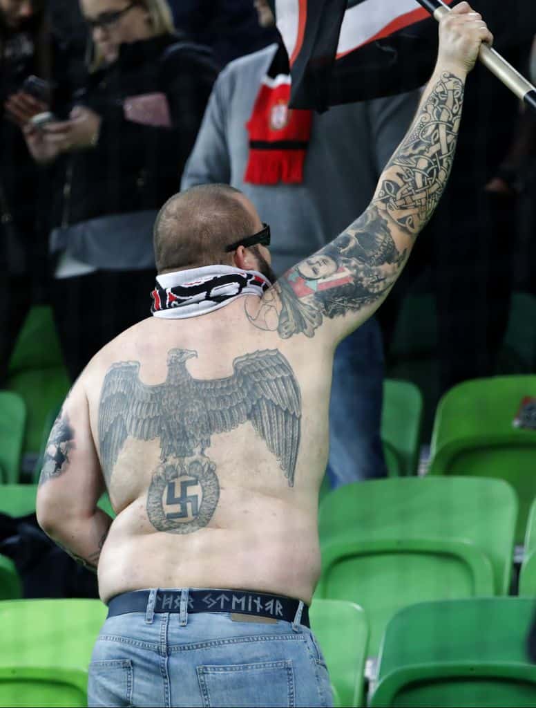 Nazi Tattoo Football Hooligan