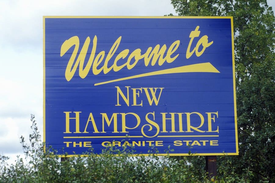 New Hampshier Welcome Sign