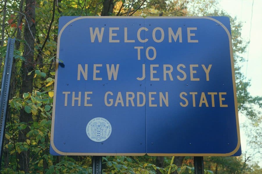 New Jersey Welcome Sign