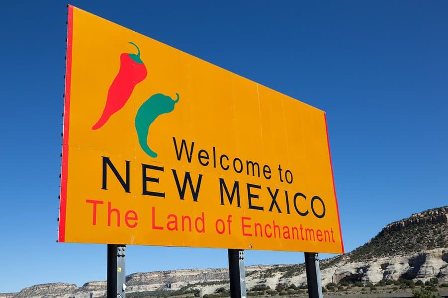 New Mexico Welcome Sign
