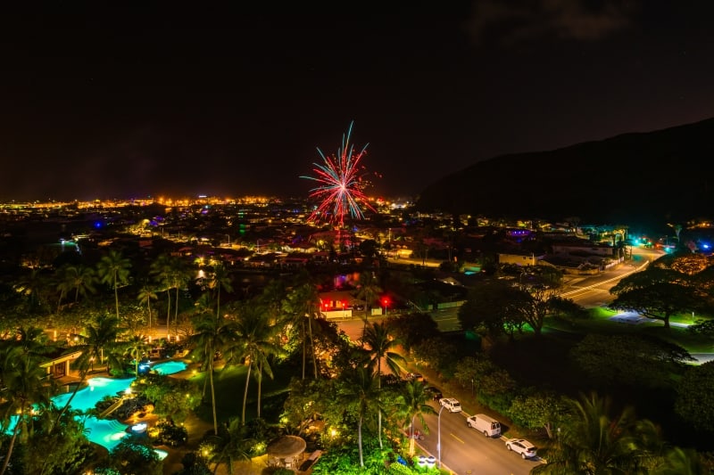 New Year’s Eve in Honolulu, Hawaii