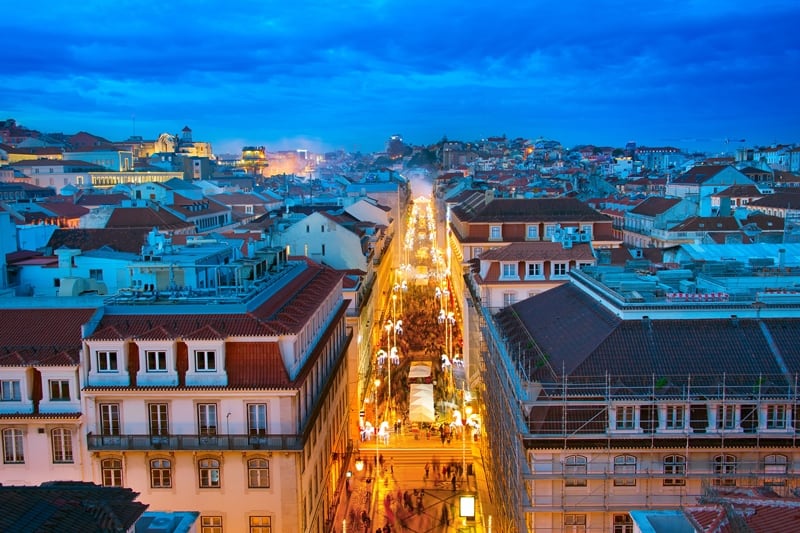 New Year’s Eve in Lisbon, Portugal