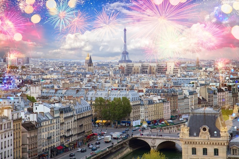 New Year’s Eve in Paris, France