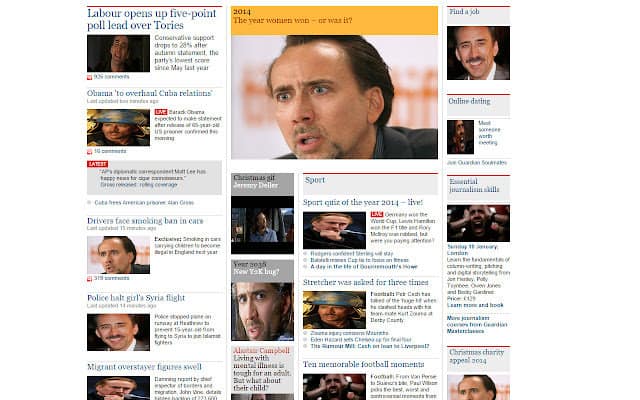 Nicolas Cage Browser Prank