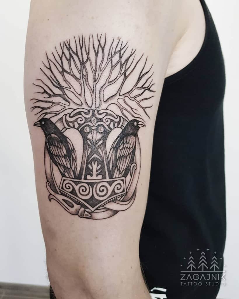 Nordic Upperarm Tattoos zagajnik.tattoostudio