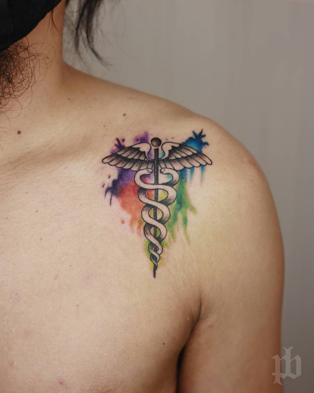 Caduceus Nurse Tattoo -paulbelcina.tattoos