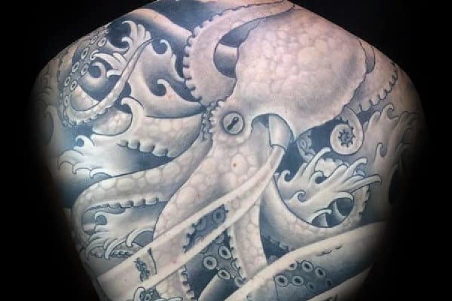 30 Octopus Back Tattoo Designs For Men - Underwater Ink Ideas