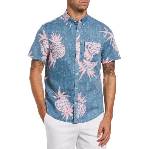 Original Penguin Slim Fit Pineapple Print Shirt