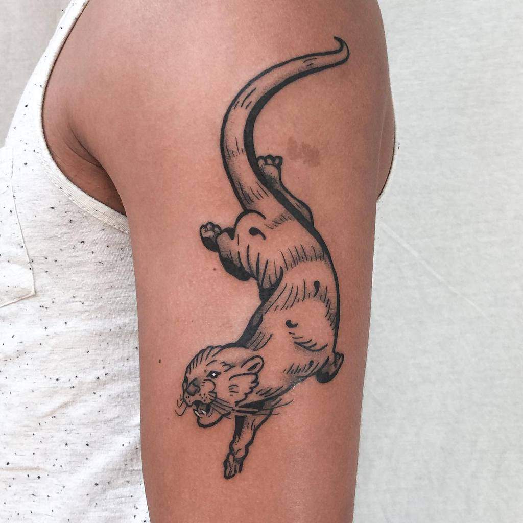 Otter Outline Tattoo Leroygiesbers