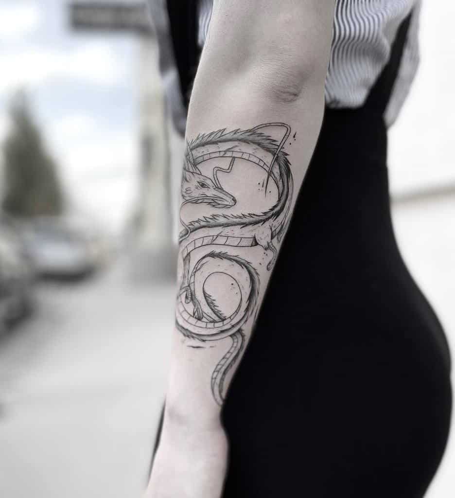 Outer Forearm Dragon Tattoos tomasan.tattoo