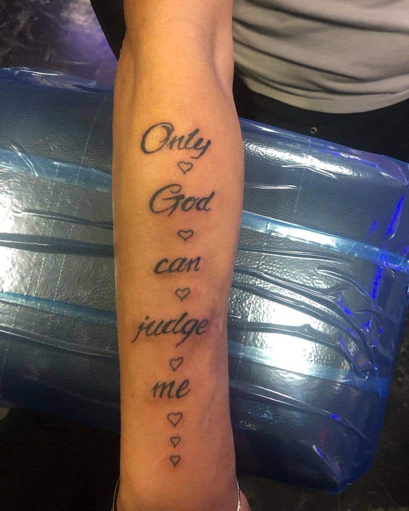 Outer Forearm Quote Tattoos epidemicinkllc_
