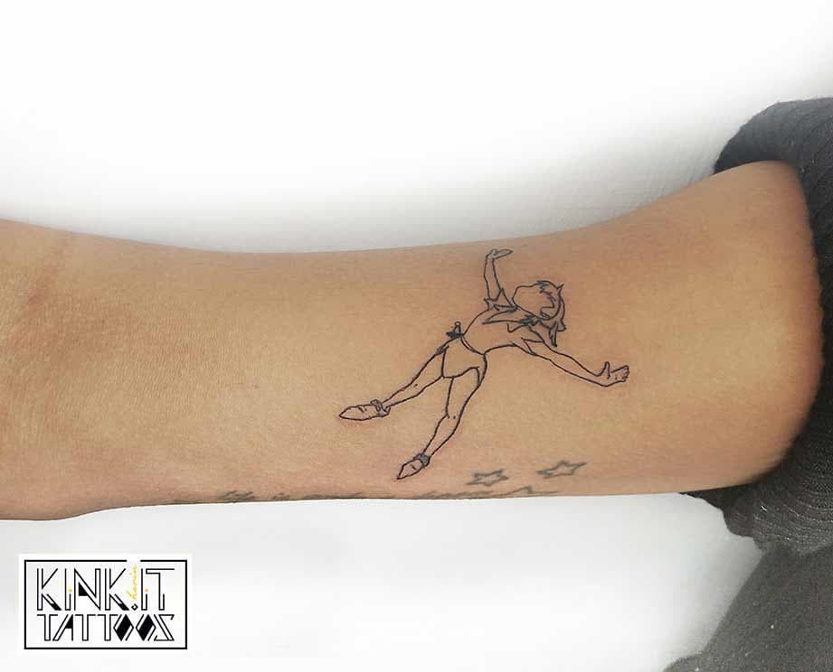 Outline Simple Peter Pan Tattoo Karin.laniado