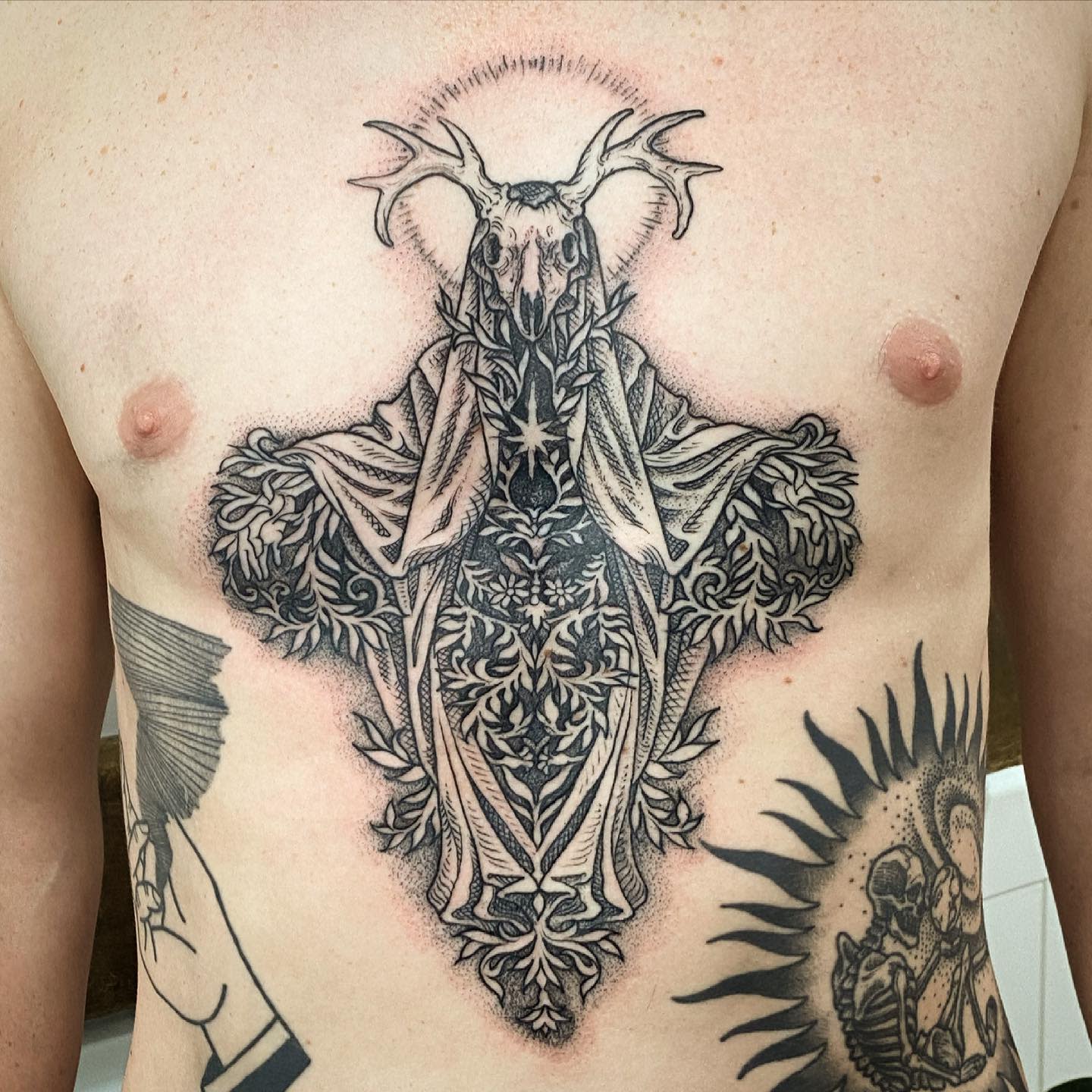 bek  on Instagram Xenomorph chest piece   thanks so much Chris  This was a super fun piece to put together  torontotattooartist tattoos  nature