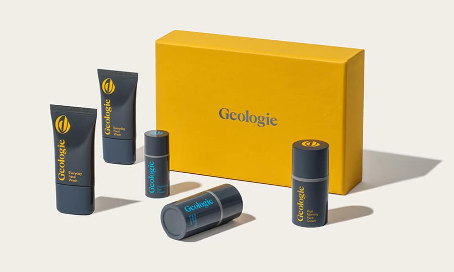 Geologie Skin care set with packaging