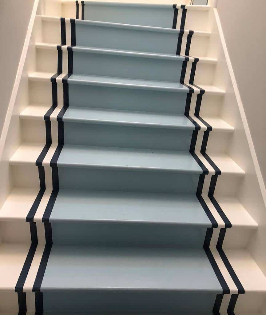 Painted Stair Runner Ideas -gertrudestreet
