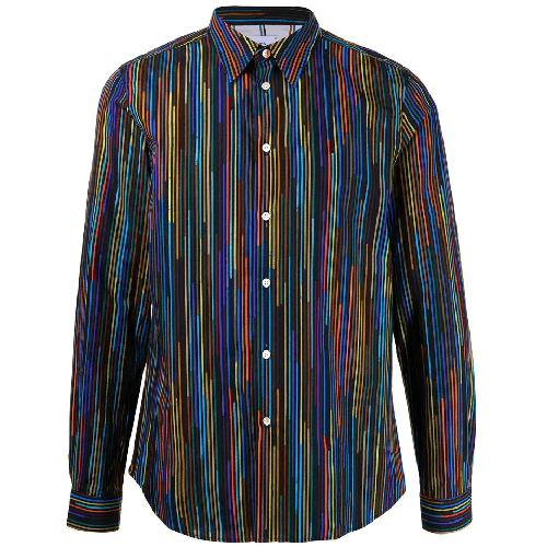 Paul Smith Diagonal Stripe Organic Cotton Shirt