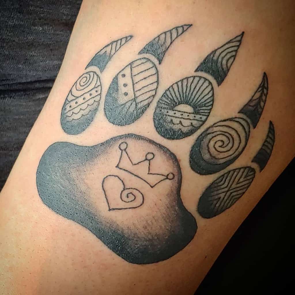 Paw Tribal Bear Tattoo klctattoos