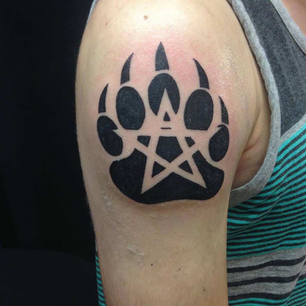 Paw Tribal Bear Tattoo tattoogoomba