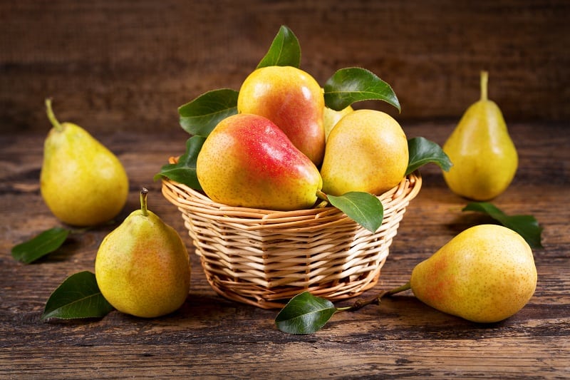 Pears-High-Fber-Foods