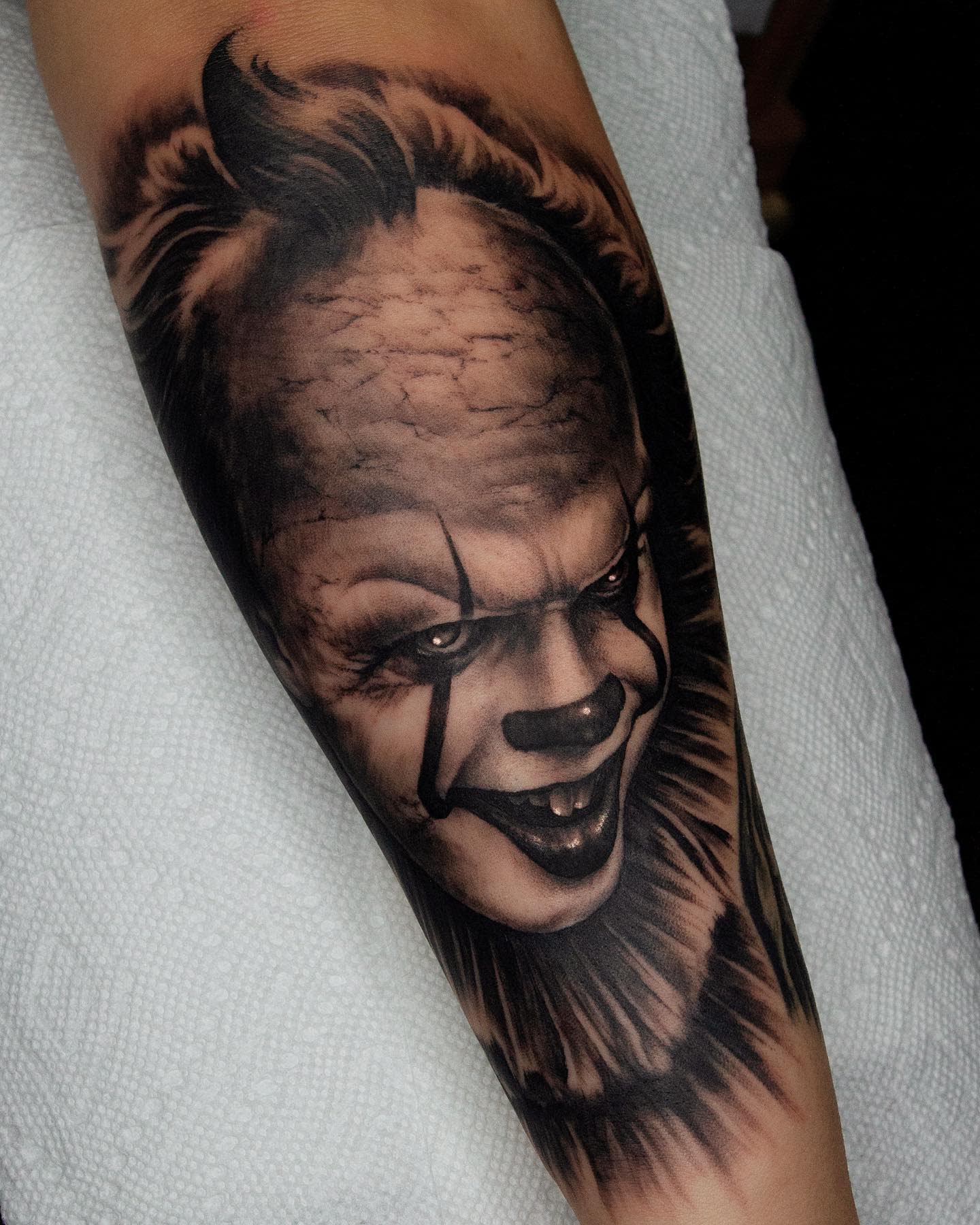 Pennywise clown tattoo by Ad Pancho  Photo 22836