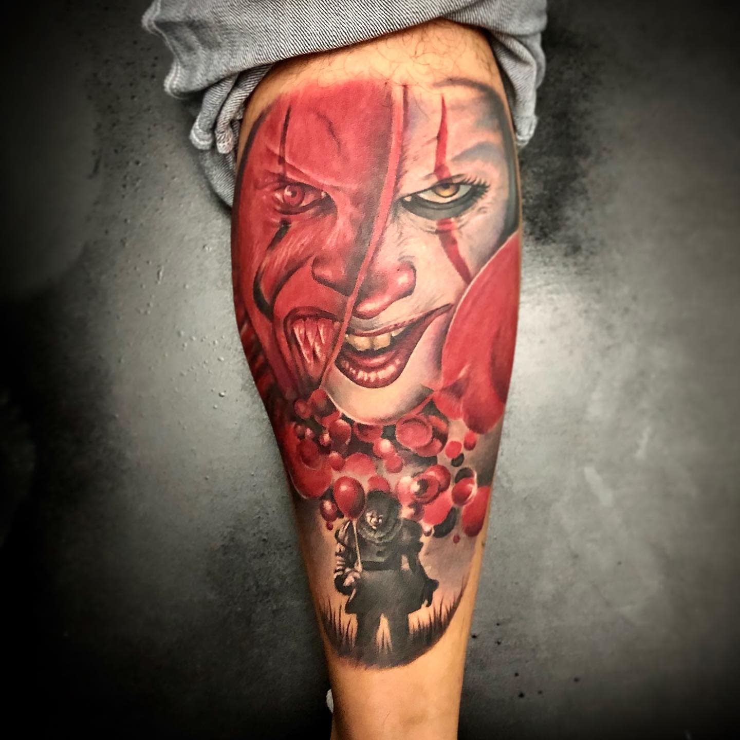 Tatuaje De Pennywise De Globo Rojo -nosoyraro