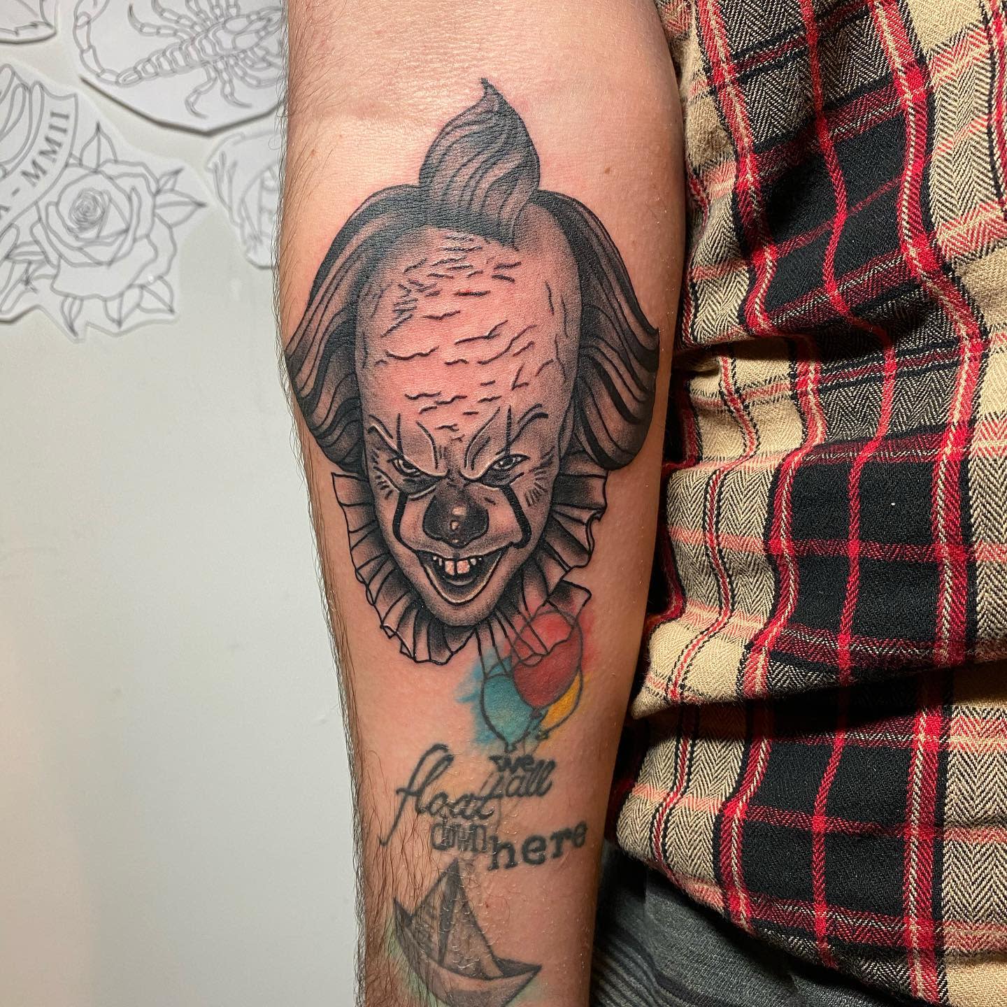 Pennywise the Clown by Robert Pho from Skin Design Tattoo in Honolulu  Hawaii my left shoulder  rtattoo
