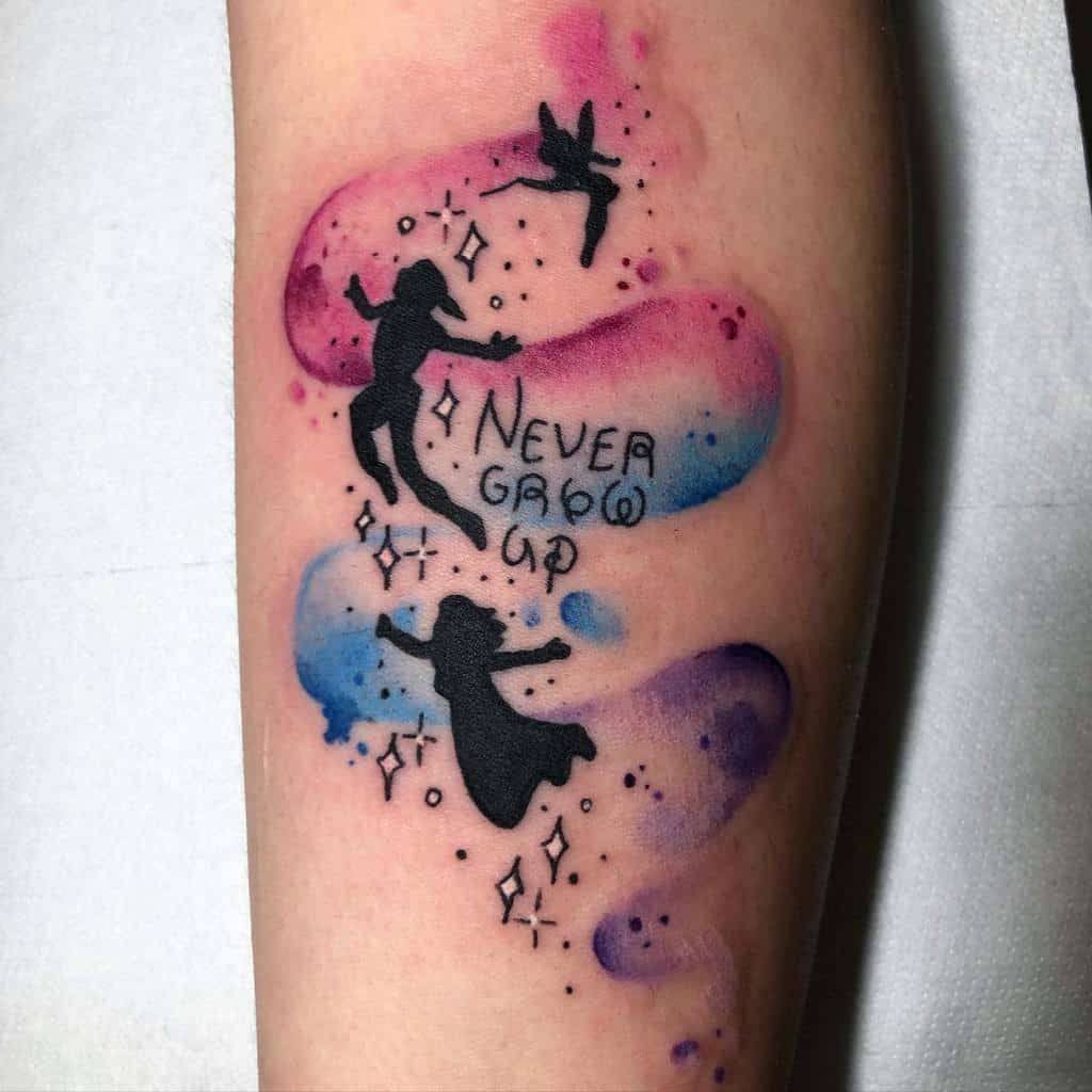 Peter Pan Never Grow Up Tattoo Barbieslayertattoomacerata