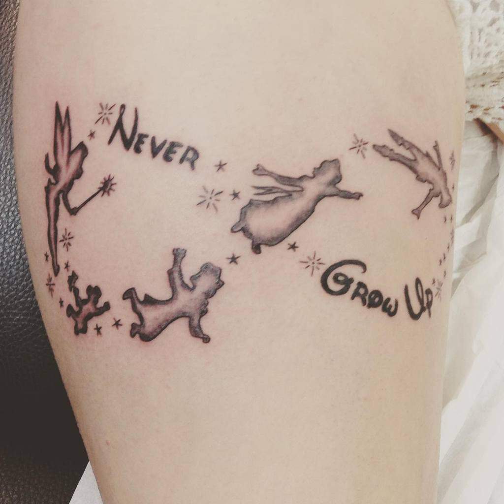 Peter Pan Never Grow Up Tattoo Boheme Tattoo