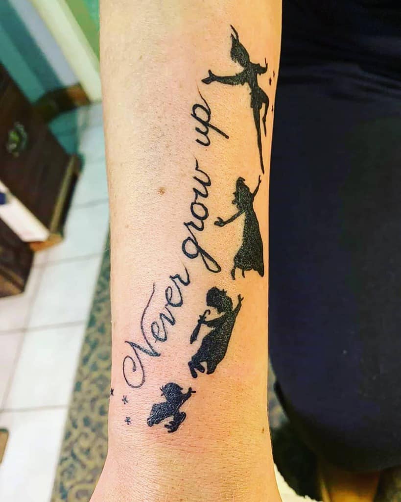 Peter Pan Never Grow Up Tattoo Guideline Tattoos