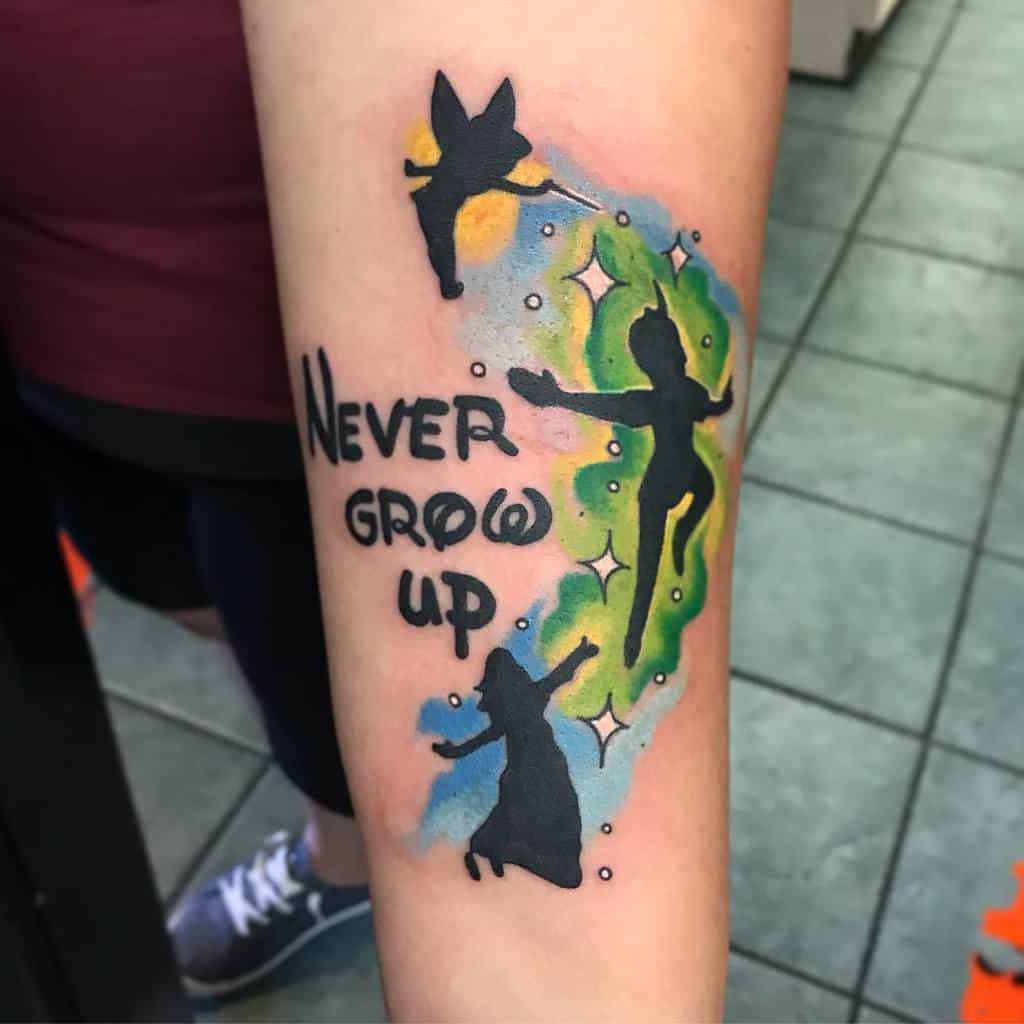 Peter Pan Never Grow Up Tattoo Sirinksalot