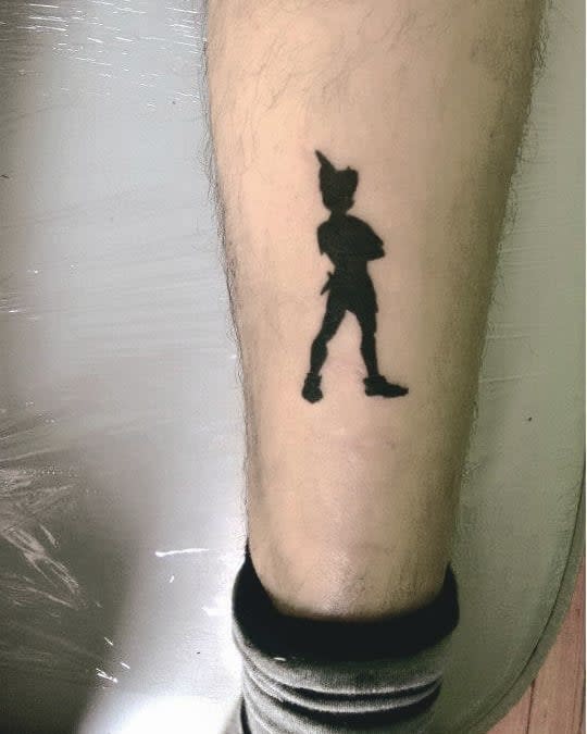 Peter Pan Silhouette Tattoo Giannis.foulis.3