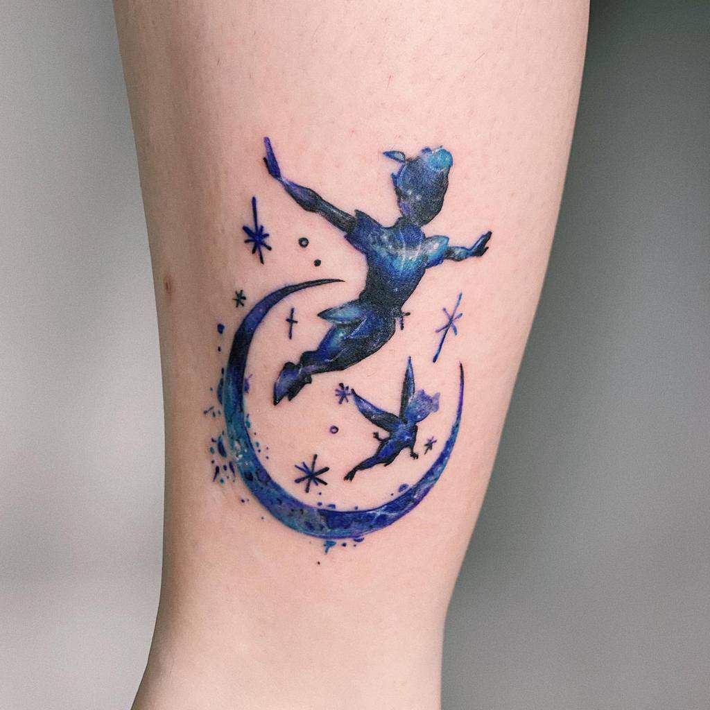 Peter Pan With Tinkerbell Tattoo Marytattooing