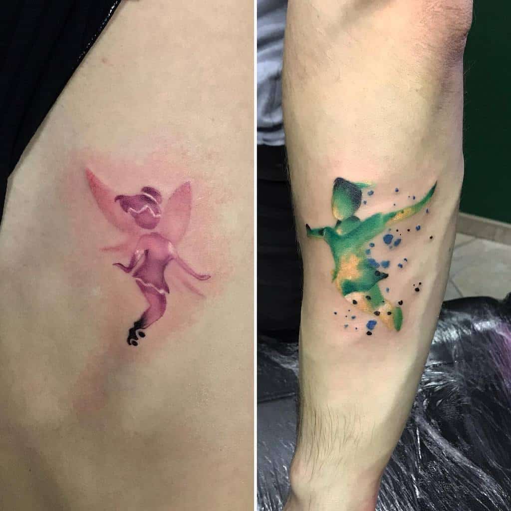 Peter Pan With Tinkerbell Tattoo Tattoosagittarius