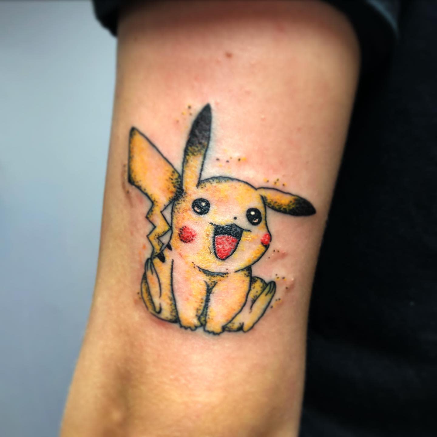 Small Pikachu Tattoo -dziarki.ami