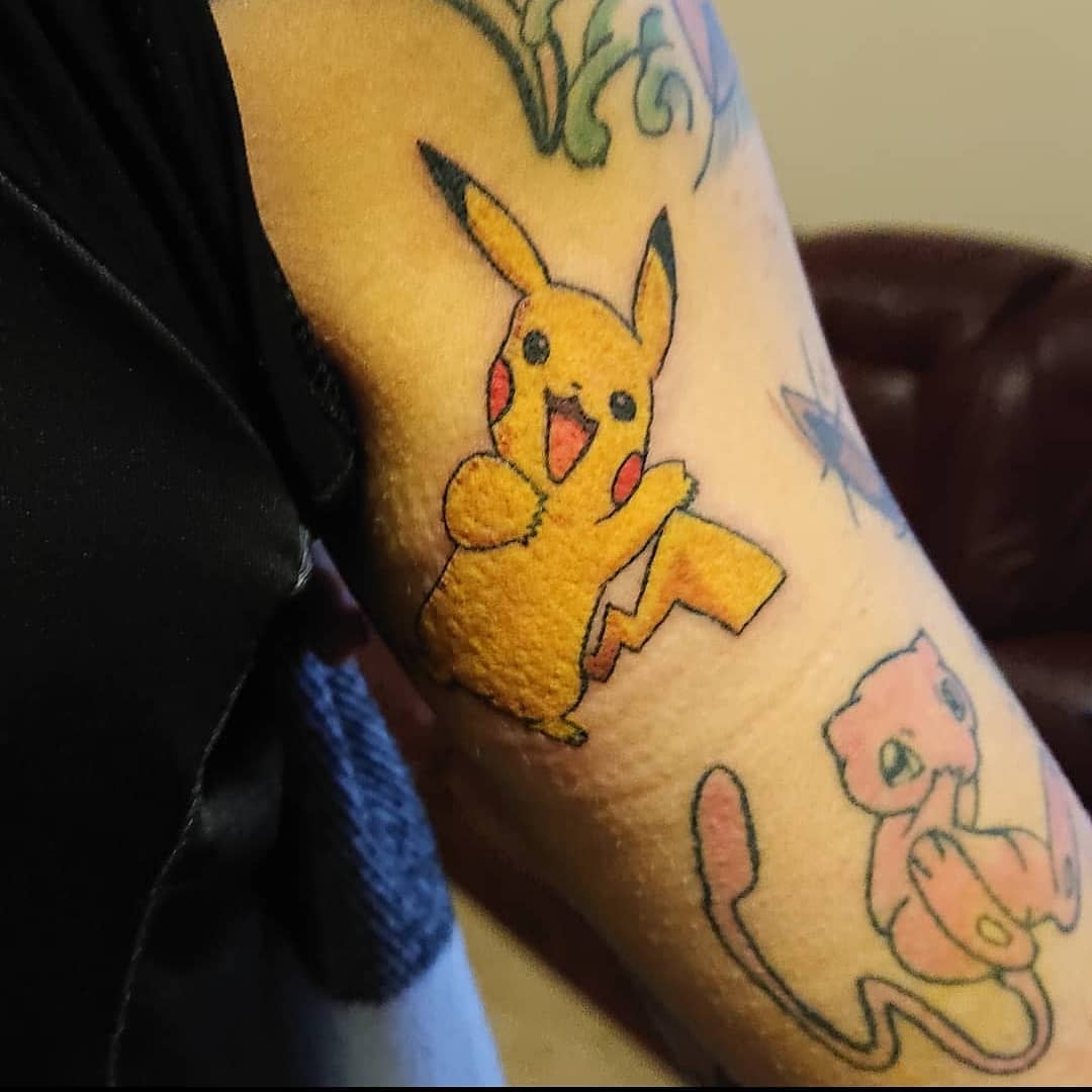 Traditional Pikachu Tattoo -benana_art