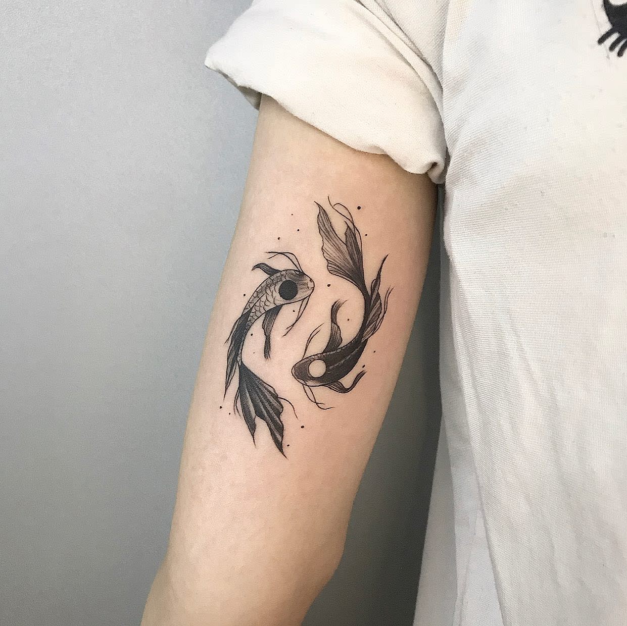 Pisces YinYang Tattoo Ideas -greeny.ink
