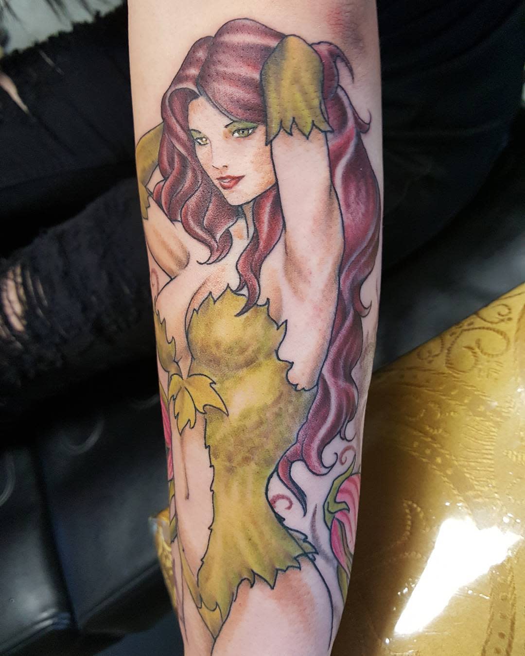 Arm Poison Ivy Tattoo -jdunntattoos