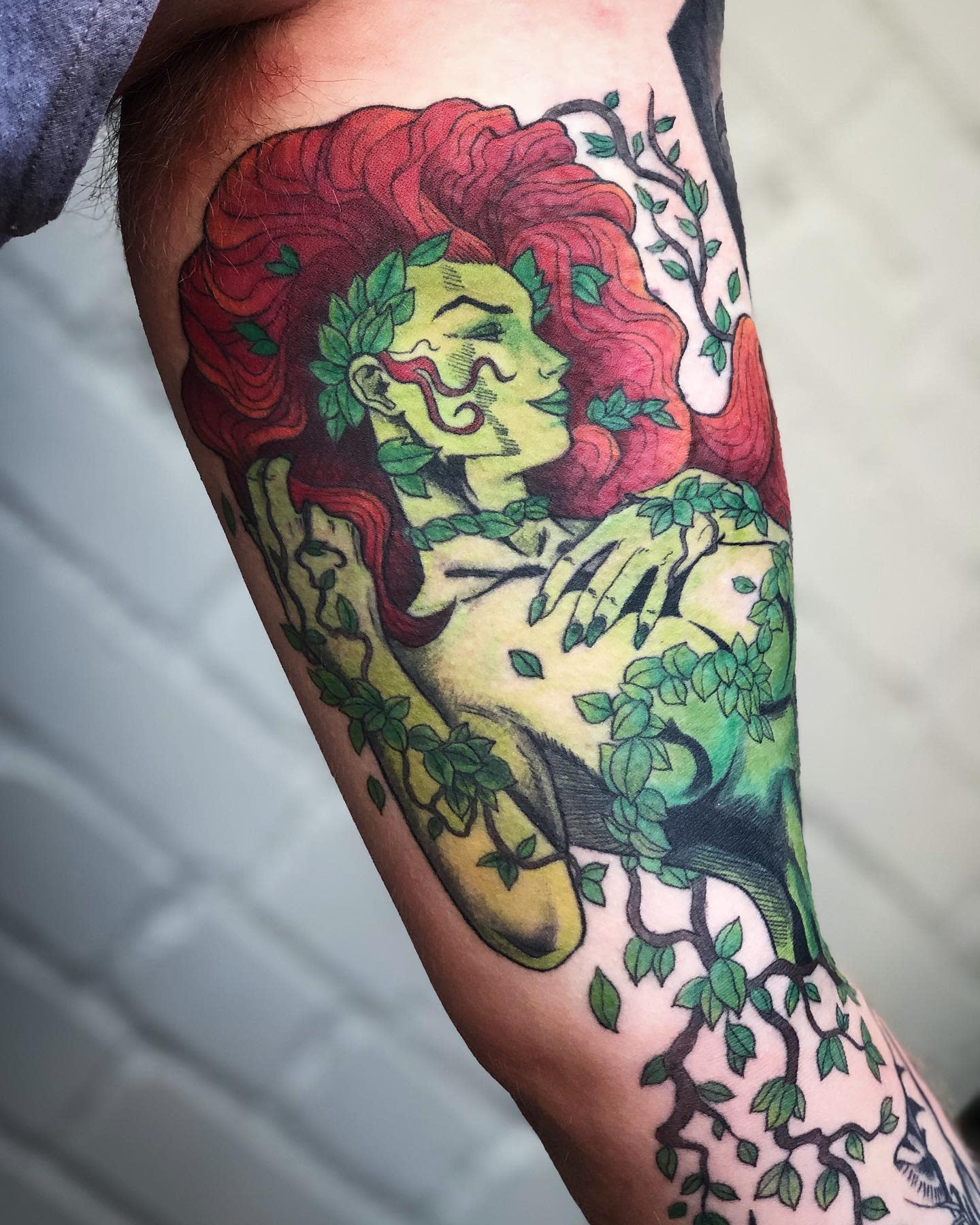 Men Poison Ivy Tattoo -cheltattoos