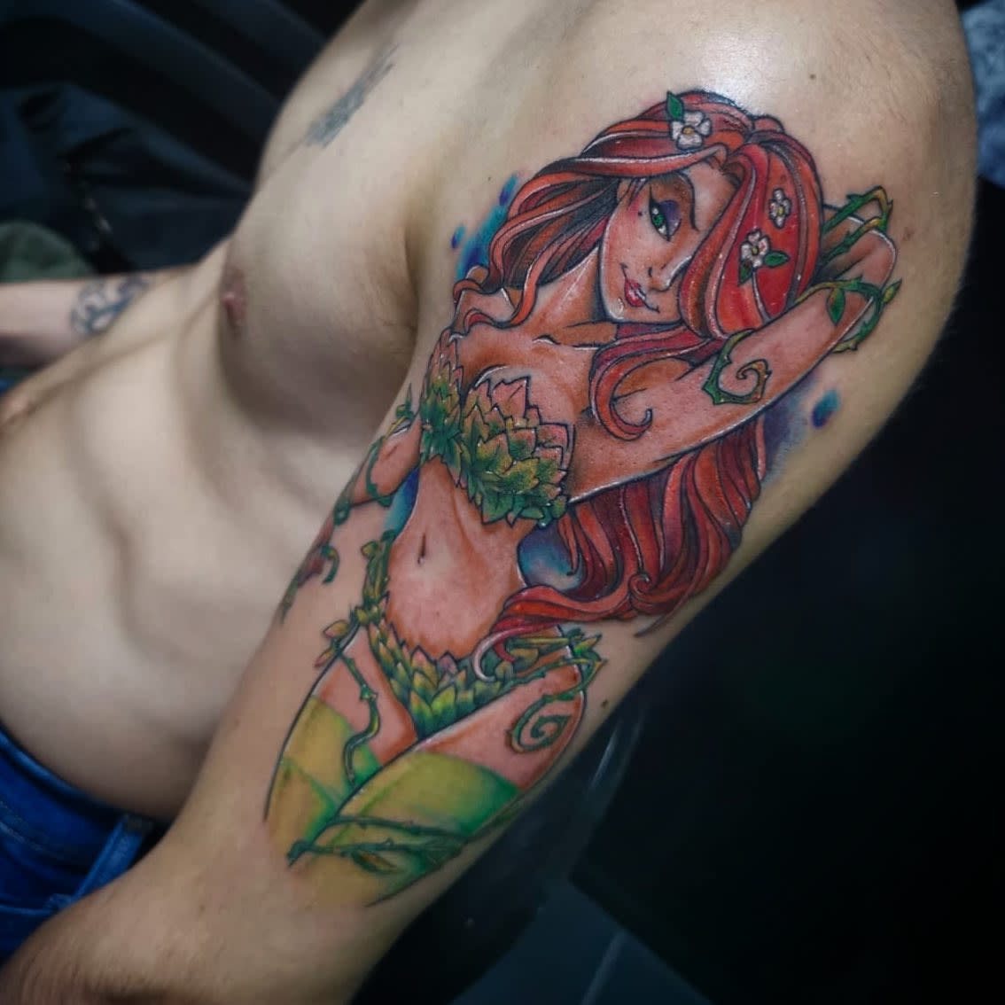 Men Poison Ivy Tattoo -zeliaruiztattoo