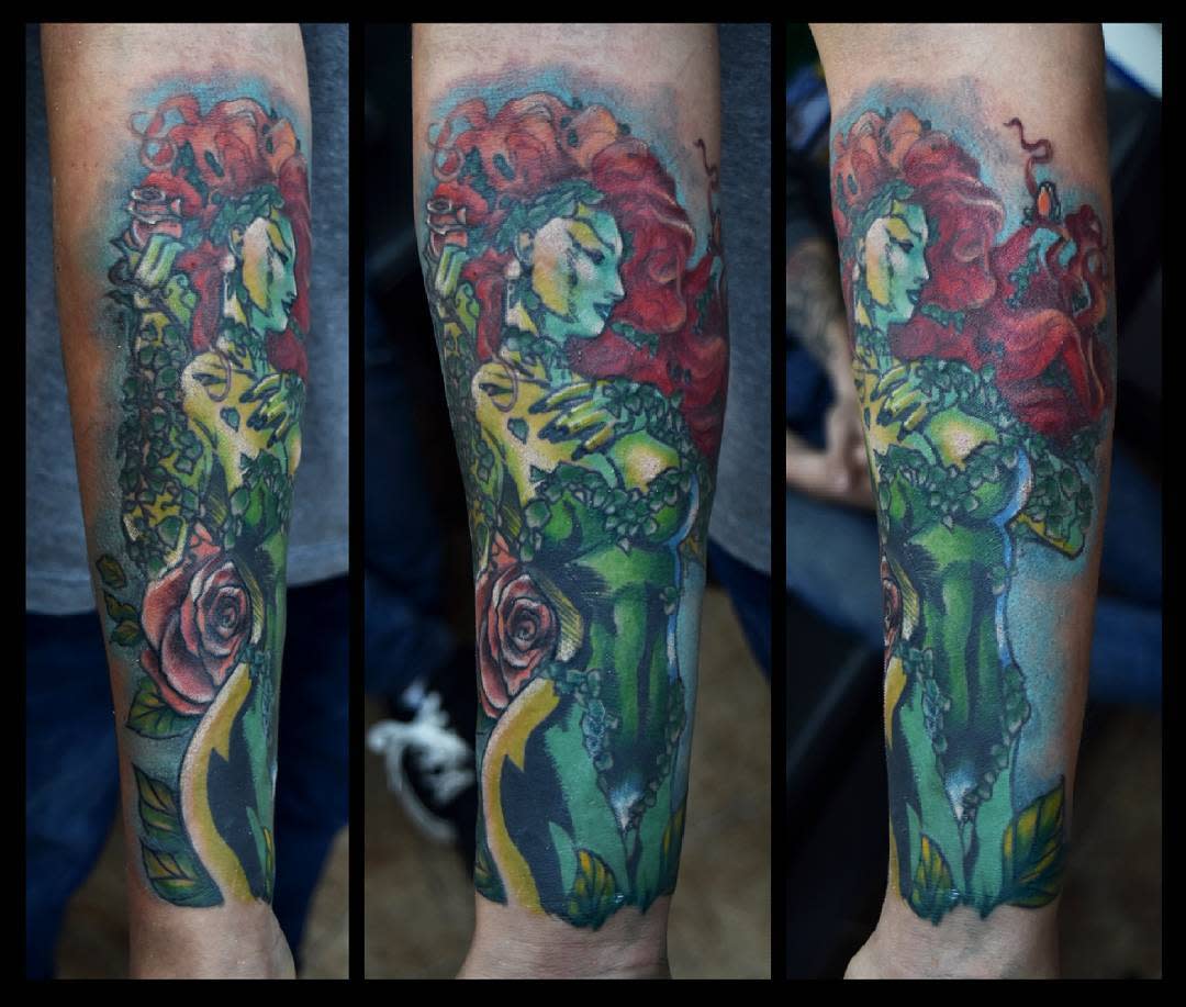 Sleeve Poison Ivy Tattoo -denise_odinsdottir