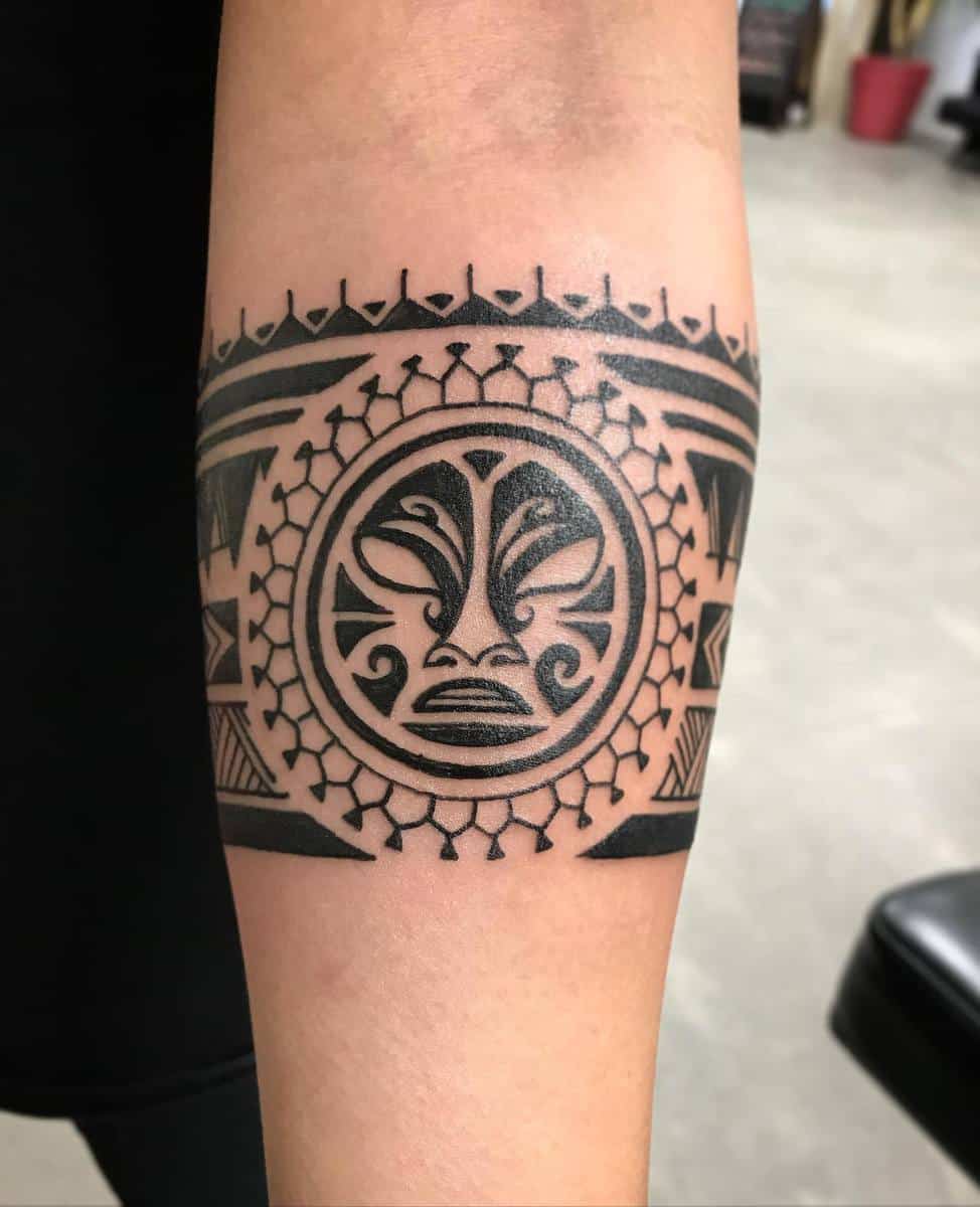 Polynesian Arm Tattoo blacktalontattoos