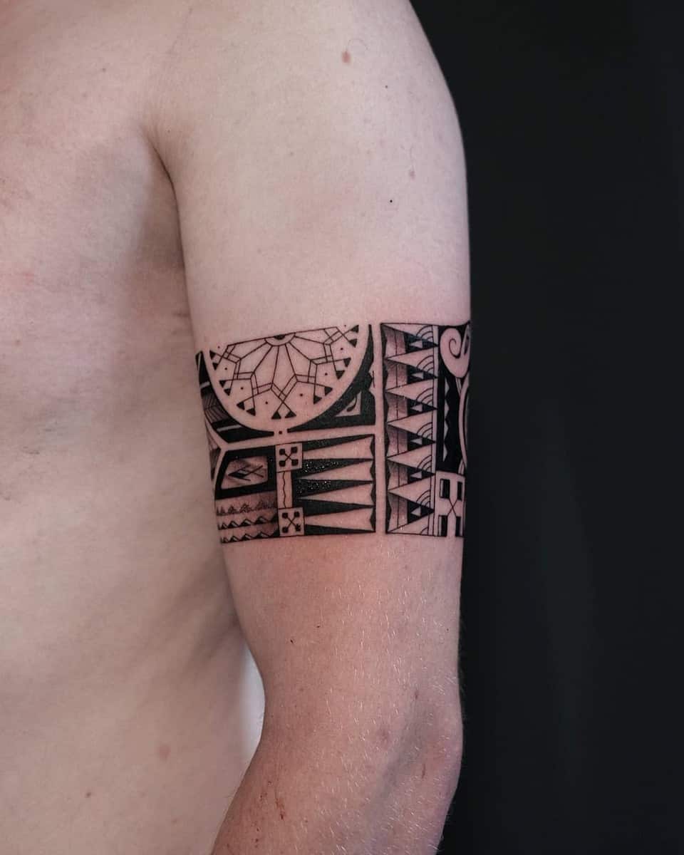 Polynesian Arm Tattoo kokin_tattoo